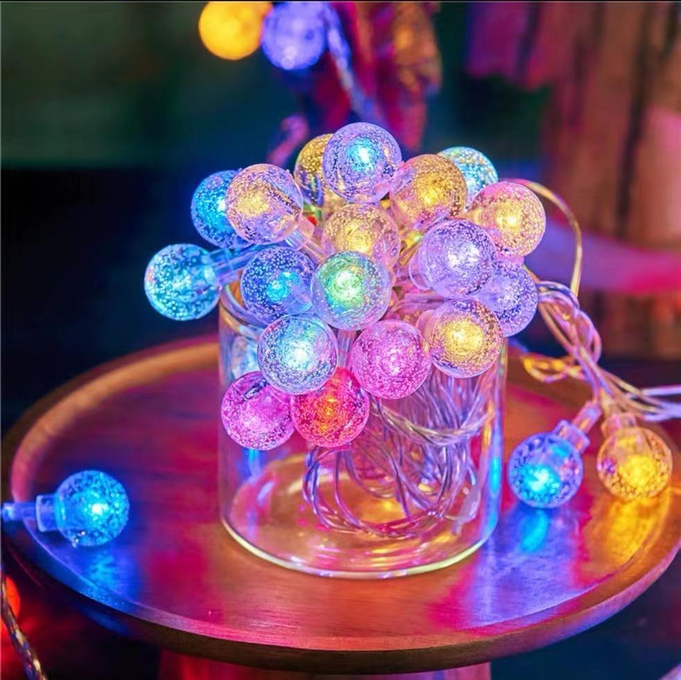 2M 3M Balls LED Fairy String Lights Battery Operated Wedding Valentine's Outdoor Room Birthday Garland Bridal Shower Decorations
