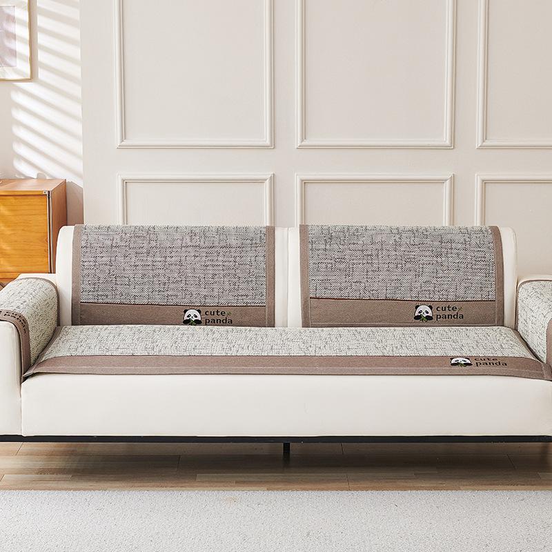 Cool Rattan Sofa Cushion Summer Seat Cushion One-Piece Combination Sofa Cover New  Summer Cool Cover