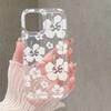 Fashion Clear Flower Phone Case For iPhone 17 Pro 16 14 13 11 12 15 Pro Max 16E Air Bag Shockproof Phone Cover