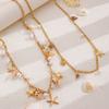 1 Pcs Natural Seashells Beach Jewelry Summer Bohemia Ocean Elements Necklace Starfish