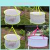Lightweight Foldable Clothes Drying Mesh Basket With Large Diameter For Home Use