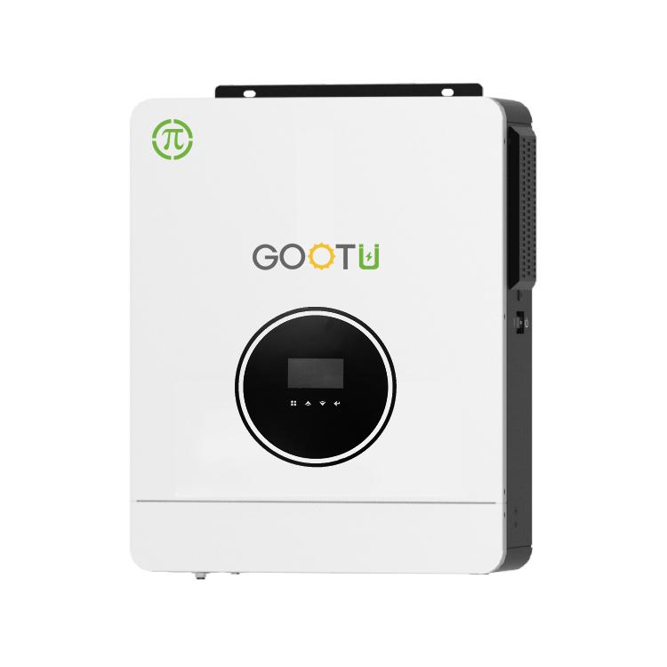 GOOTU 4.2KW Hybrid Solar Inverter Dual Output 24V MPPT 120A Pure Sine Wave On/Off Grid for Home Power Supply