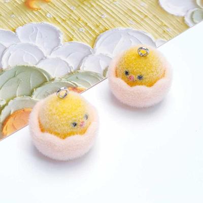 Pendentif Porte-clés Animal Floqué Poussin Accessoires