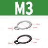 Bagues Circlips Externes Type C M3 M4 M5 M6 M7 M8 M9 Bague Circlip Arbre Rondelle Acier Inoxydable/65Mn Clip de Retenue Circlip