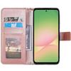 Case for Samsung Galaxy A56 5G - BOOLING - Synthetic Leather Embossed Oriental Mandala Pattern - Pink