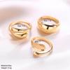 3pcs Gold Irregular Open Rings Set  European American Style Personality Temperament Rings  Versatile Fashion Jewelry Suitable fo
