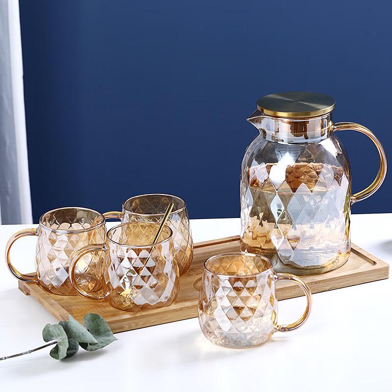 High-End Glass Cold Water Pitcher Set