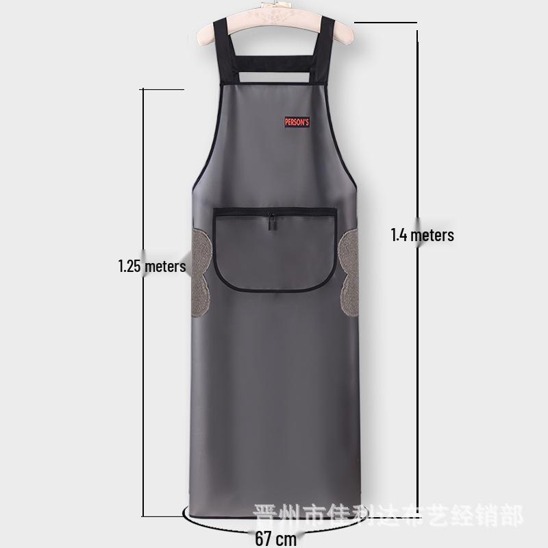 Unisex TPU Waterproof & Oil-Proof Transparent Apron for Cooking & Catering with Custom Logo