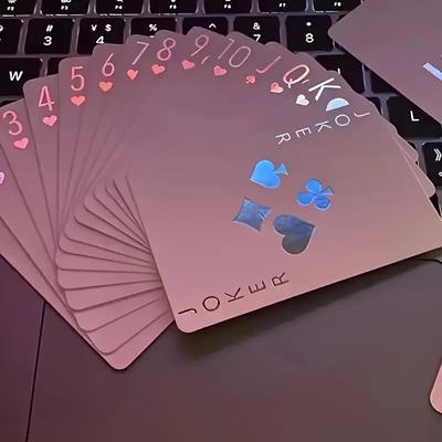 Vodotěsné PVC hrací karty - Silné a omyvatelné kreativní pokerové karty pro odolné používání