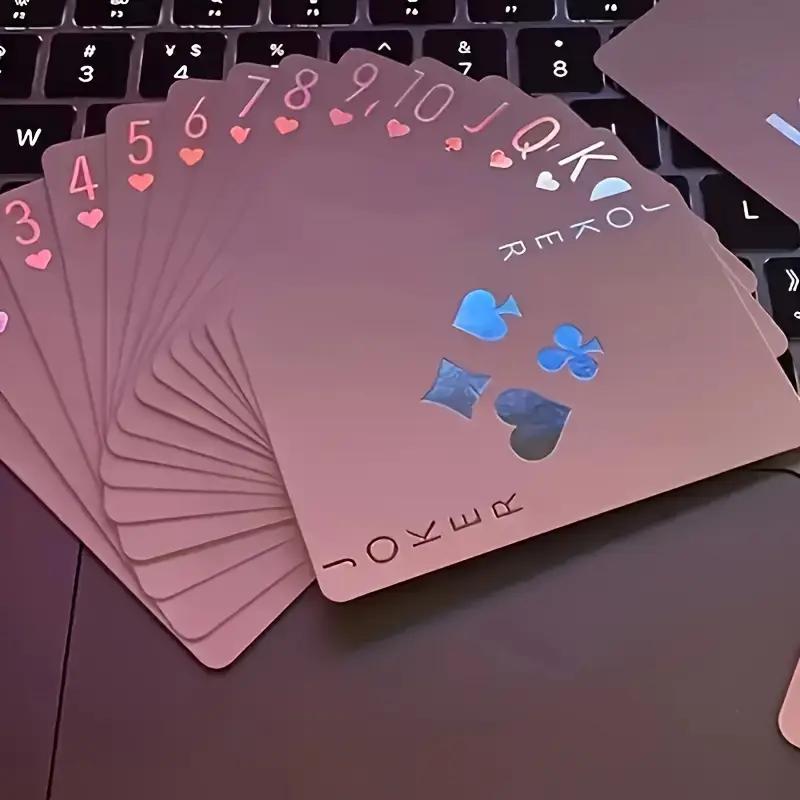 Waterproof PVC Playing Cards - Thick & Washable Creative Poker Cards for Durable Use