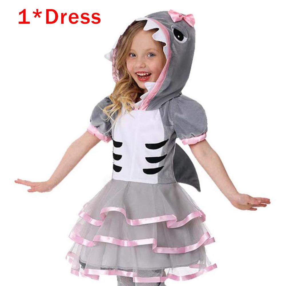 Pyjama Requin Dessin Animé 1er Juin Déguisement Requin Pyjama Flanelle Robe Garderie Tenue de Danse Spectacle Halloween Carnaval Ensemble