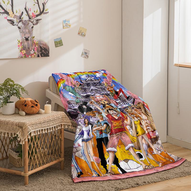 Flannel Fleece Blanket 3D Printed Sofa Blanket Thickened Blanket