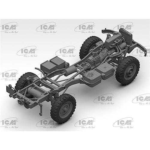 ICM 1/35 German Unimog S404 Military Truck Plastic Model 35135