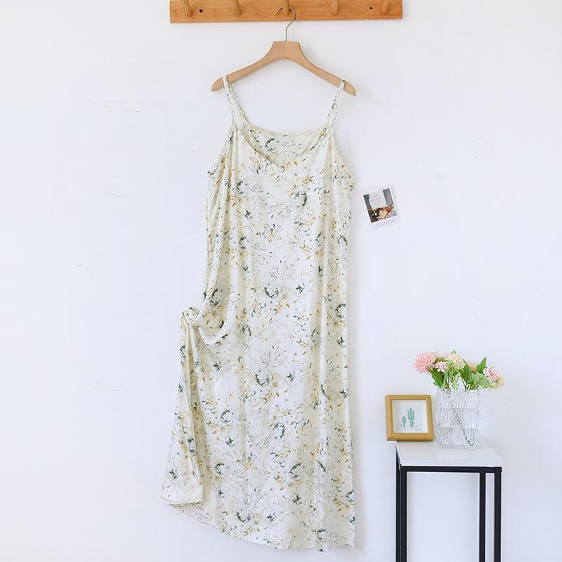 

Весна/Лето Новая женская юбка-слинг 100% вискозное волокно спальная юбка с принтом спальная юбка сексуальное домашнее платье для женщин XL