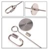 2Pcs Bird Skewer Stainless Steel Parrot Skewer Feeder Bird Veggies Skewer Fruit Food Holder Hanging Food Feed Tool Foraging Toy