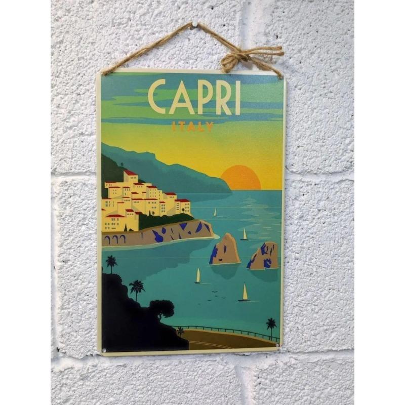 Venice Tourism Metal Poster, Vintage Travel Wall Art