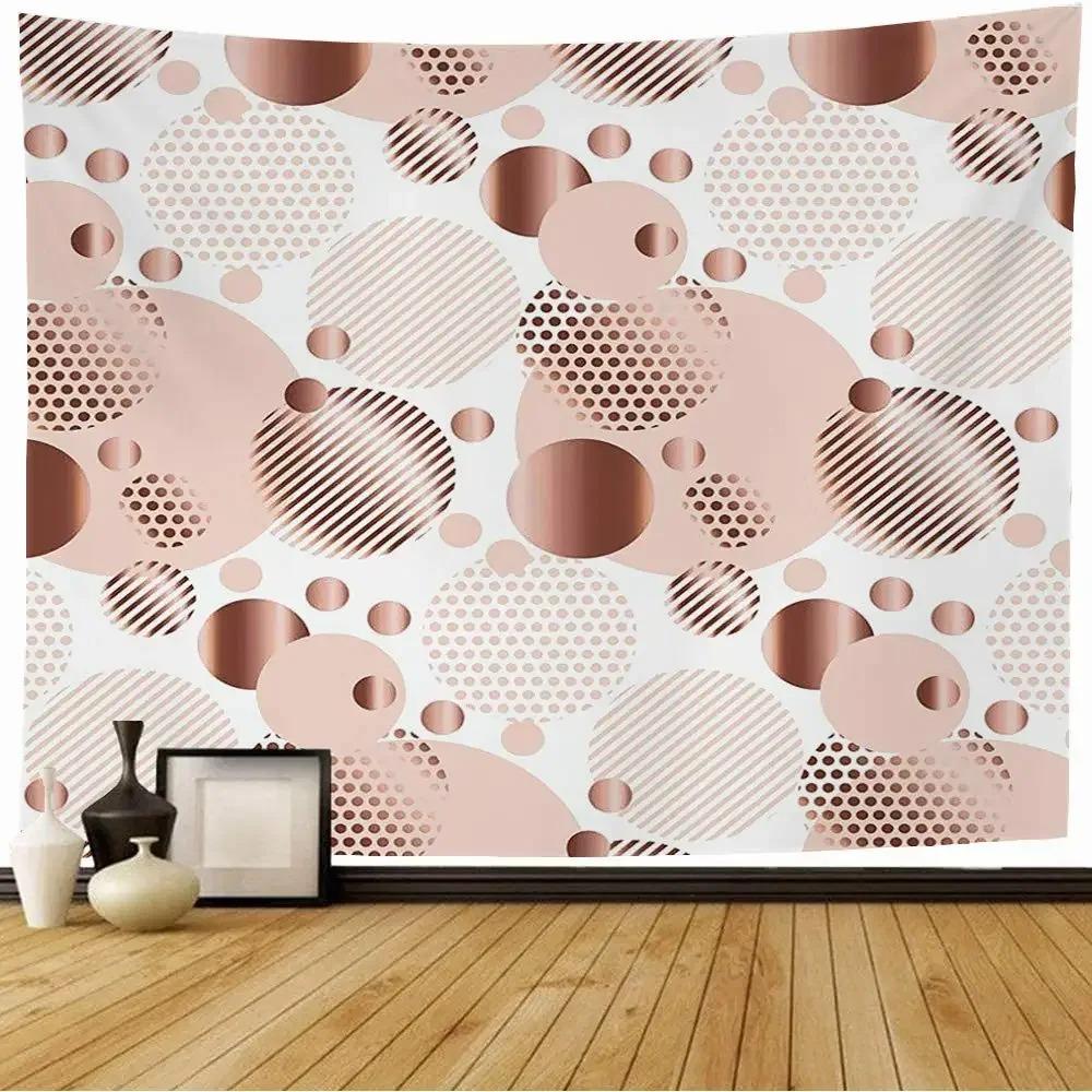 

Круглый геометрический узор Винтажный гобелен Офис Гостиная Украшение Домашний настенный гобелен 100x75cm