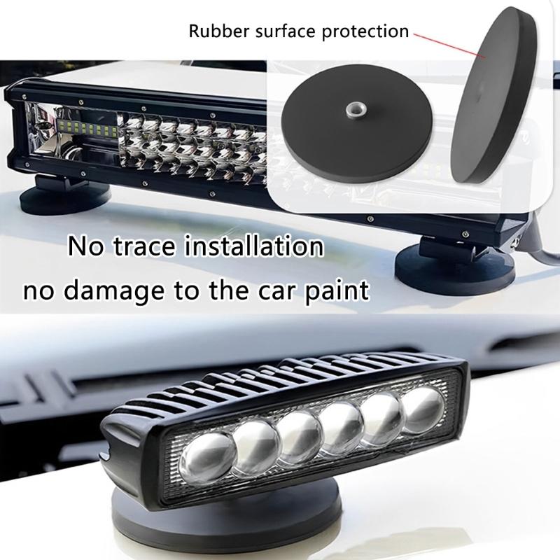 Universal Magnetic Sucker Expansion Base Magnetic Suction Base for Vehicle Rooftop Equipment Fixation Metal Material