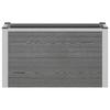 Raised Garden Bed Gray 75 X 30 X 22 Cm WPC and Aluminum