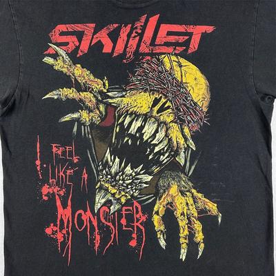 Vtg SKILLET I FEEL LIKE A MONSTER CONCERT Black All Size S To 234XL Shirt