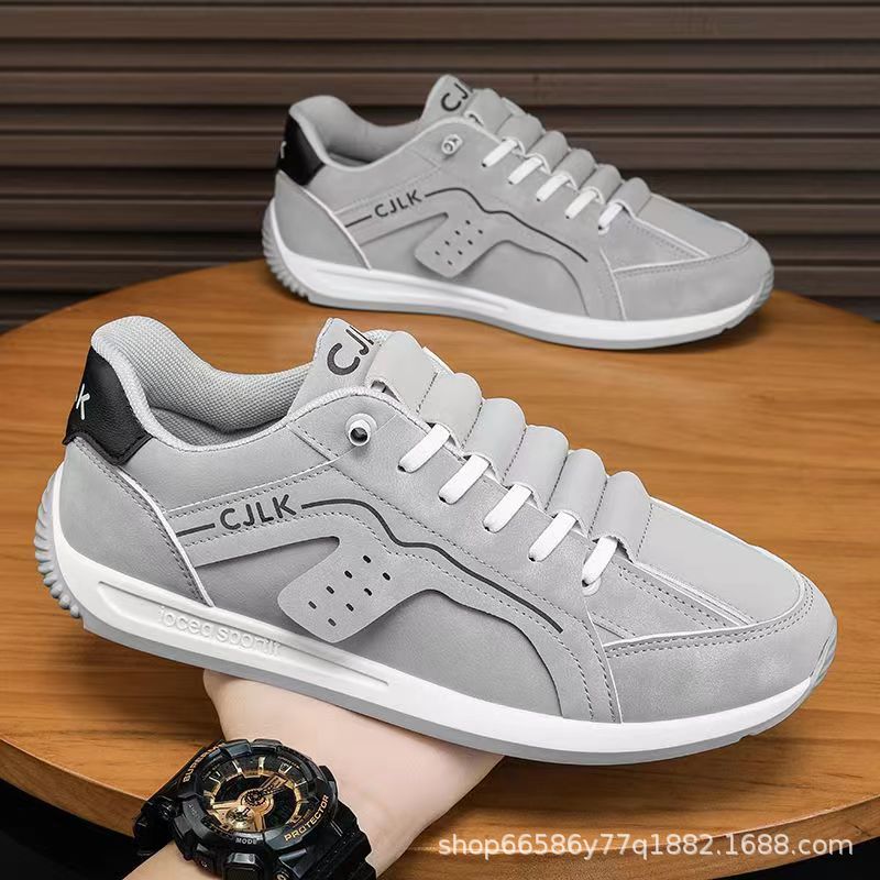 

Men s shoes 2025 spring and summer new Forrest Gump running shoes non-slip one-pedal soft-soled casual versatile driving men s trendy shoes 44 сірий колір