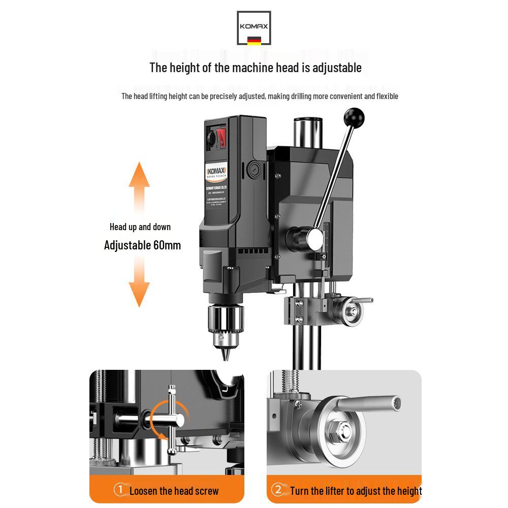 220V High-Power Multifunctional Precision Drill Press and Milling Machine