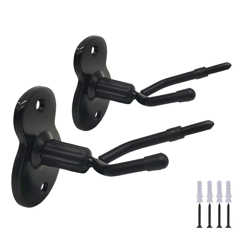 Violin Hanger Wall Mount Hook Violin Viola Hanger with Bow Hook (Iron Base) 2 Pack, for Violin Display Stand, Shelf,