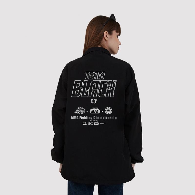 Winddichte Freizeitjacke für koreanische Girlgroups mit aufgedrucktem Logo