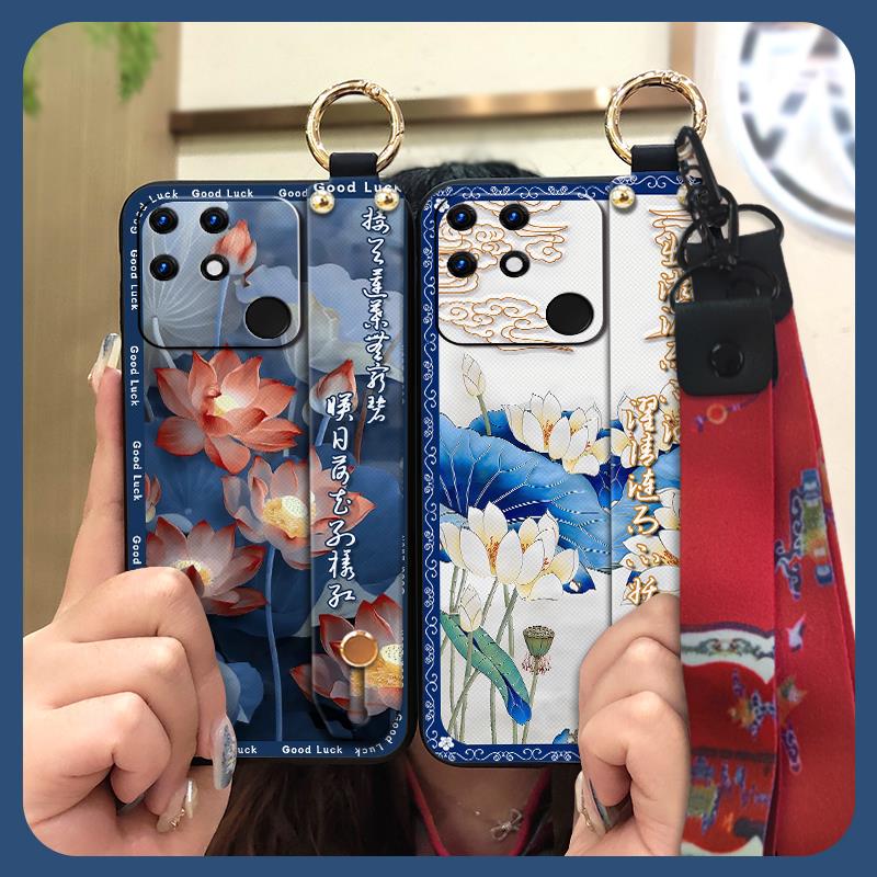 Anti-dust Back Cover Phone Case For OPPO Realme Narzo 50A Waterproof Elderly lady Dirt-resistant Phone Holder Anti-knock