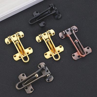 Home Security Door Lock Swing Bar Anti Theft Latch Safety Childproof Stopper Simple Installs for Front & Interior Doors