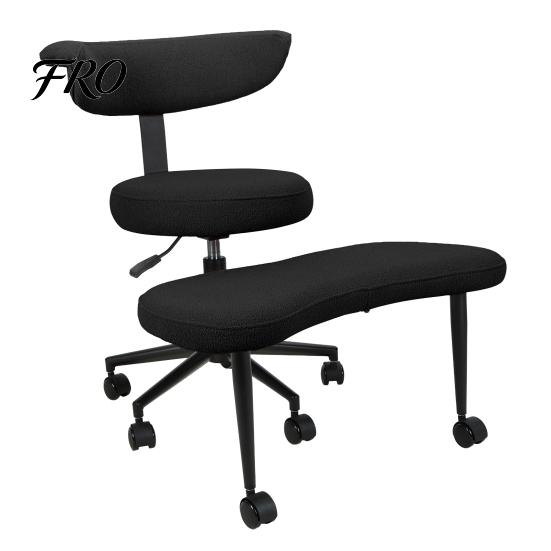 Ergonomisks krēsls birojam ar sakrustotām kājām