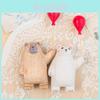 Wooden Craft Bear Holding Balloon Home Decor Gift For Kids And Friends