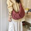New Fashi Crossbody Bag Wrinkle Design Large Capacity Casual Shoulder Bag Lightweight Plaid Versatile Texture Hobo Bags