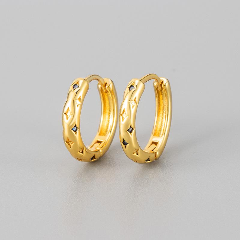 European & American Fashion Star Circle Ear Cuffs - Niche Design, Versatile, High-end Women's Earrings.