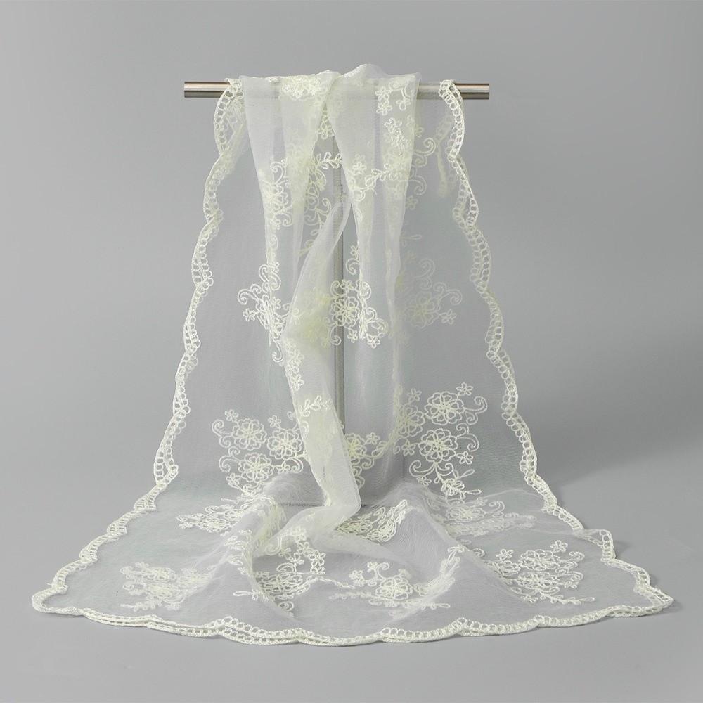 Korean Version Sunscreen Shawl Retro Female Headscarf Literary Women's Lace Scarf