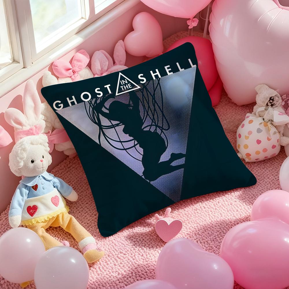 G-Ghost in the Shell Anime Cushion Cover Pattern Printed Pillowcase for Living Room Sofa Cushion Cover & Bedroom Decor