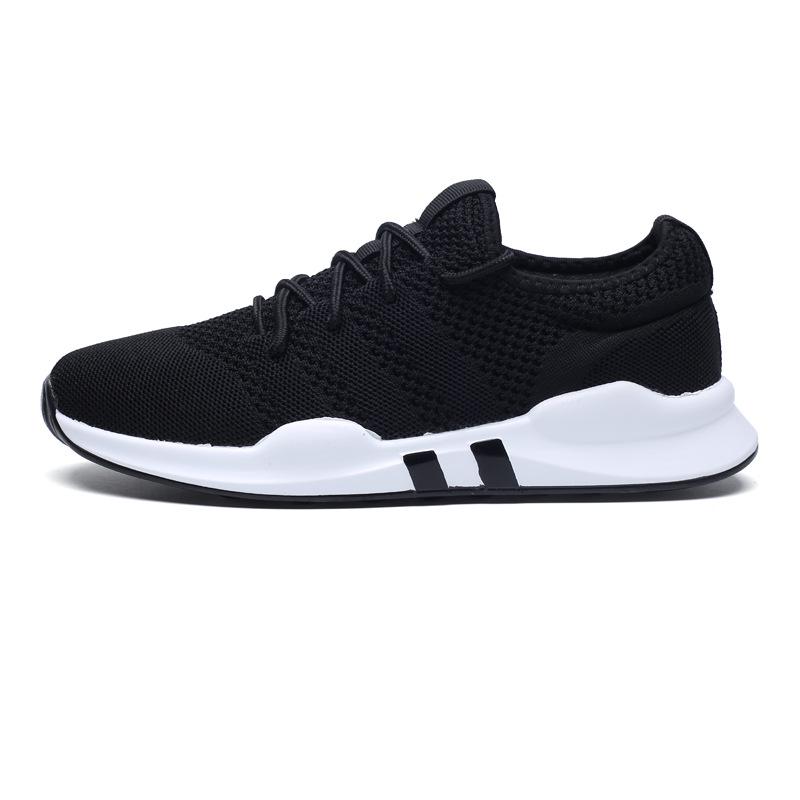 

2025 спортивная обувь большого размера, легкая, повседневная дышащая обувь из ткани fly-knit для мужчин и женщин, парная сетчатая легкая обувь для бега 36