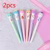 2pcs Kawaii Lovely Japanese Doll Girl Design Office School Writing Neutral Signature Pen