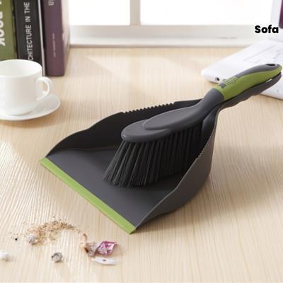 A Set of Small Desktop Broom And Dustpan Designed for Cleaning Beds And Sofas Suitable for Household Use Including a Broom And a Dust Shovel