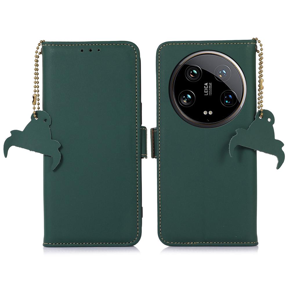 For Xiaomi 14 Ultra Cell Phone Case Drop-proof RFID Blocking Stand Cover