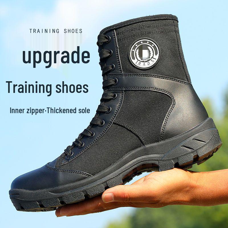 Men's Lightweight Summer Tactical Boots: Breathable High-Top Combat and Outdoor Martin Shoes.
