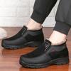 2025Winter Boots for Men Fashion Outdoor Casual Platform Boots Plush Warm Snow Boots High Top Cotton Shoes Men's Ankle Booties