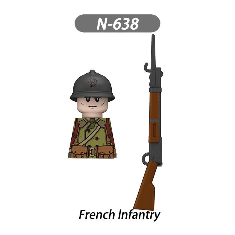 

Средневековые военные французские пехотинцы Фигурки Строительные блоки Рыцарь Пехота Армия Мечи Оружие Кирпичики Игрушки