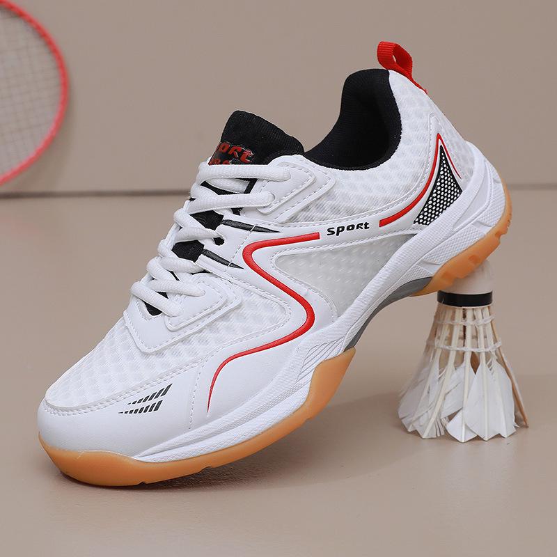 Summer Breathable Badminton & Tennis Shoes for Men & Women – Professional Training with Rubber Sole