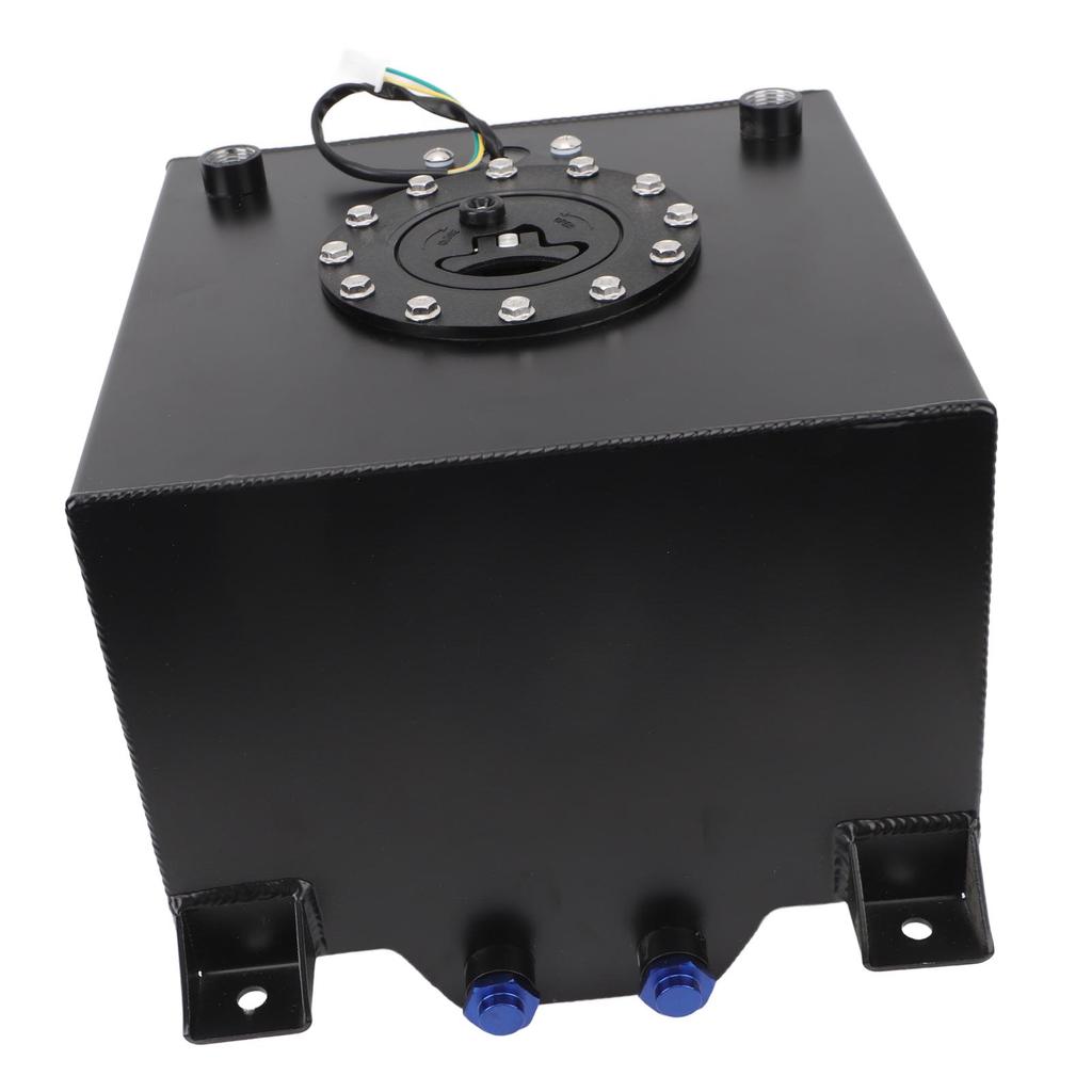 5 Gallon 20L Fuel Cell Tank with Cap Aluminum Alloy Black Fuel Cell for Hot Rod Street Racing Track