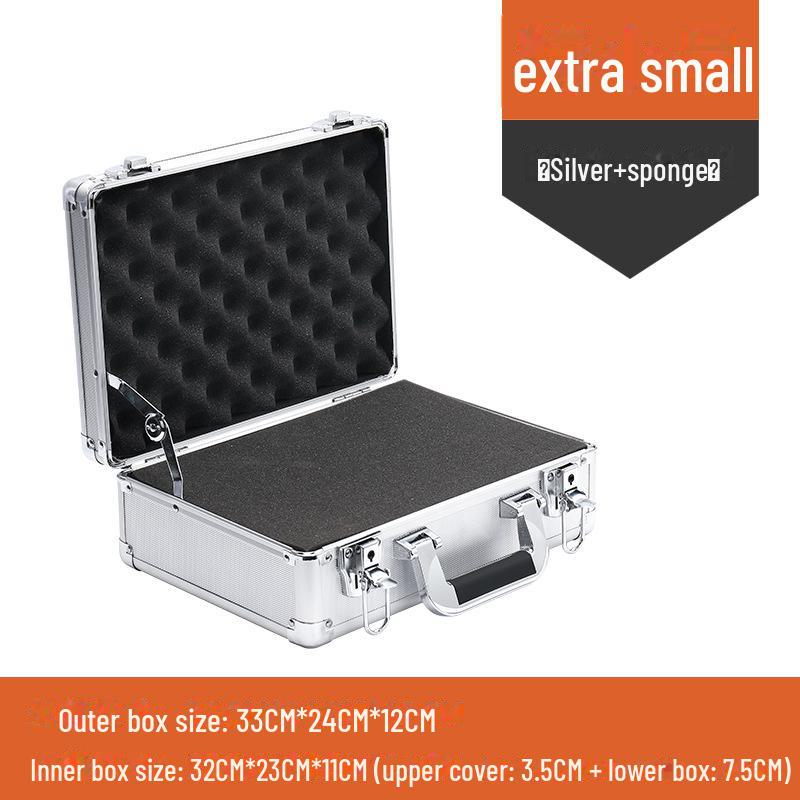 Portable Aluminum Alloy Toolbox for Electricians and Equipment Storage