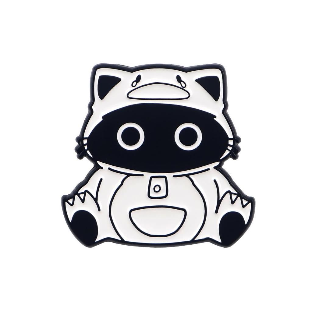 Cartoon Black Cat Brooch Pin - Cute Metal Alloy Accessory for Women and Backpacks