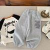 Children'S Sweatpants Autumn New Product Rear Pocket Embroidered Boys' Casual Pants Children'S Sweatpants G0318