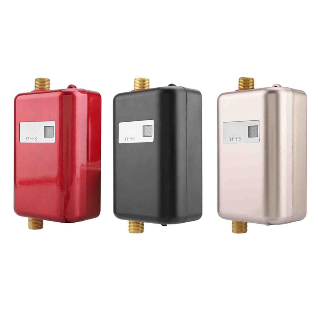 3800W Mini Electric Tankless Instant Hot Water Heater Bathroom Kitchen Washing Tankless Water Heater Water Heater Water Heating