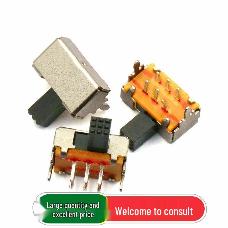 

TELESKY SK-22D02 2P2T Double Row Horizontal Toggle Switch, 2-Position (5-Pack)